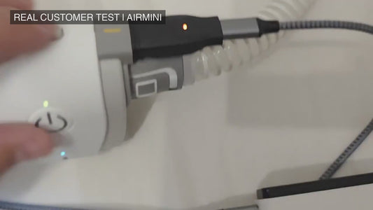 Real USB-C power test with ResMed AirMini and AirSense 11 using a USB-C PD charger and power bank