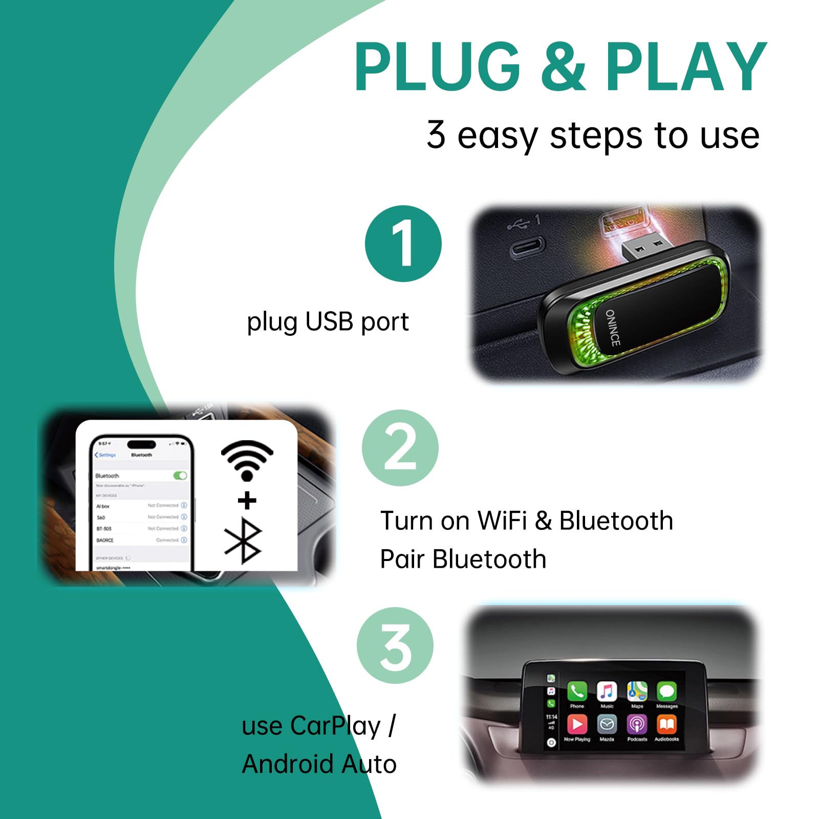 Wireless CarPlay Adapter - ONINCE